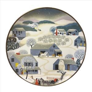 1979 World Book Annual Christmas Plate "Silent Night" Betsey Bates
